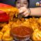 50 SPICY CHICKEN JHOL MOMO CHALLENGE 🥟🔥SPICY GRAVY MOMO CHALLENGE | CHICKEN MOMO EATING CHALLENGE